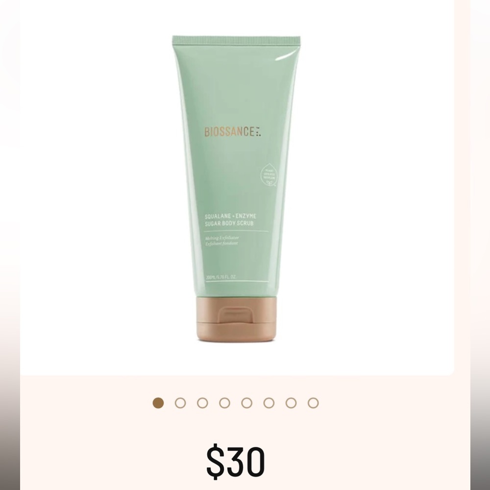 BIOSSANCE squaline + enzyme sugar body scrub